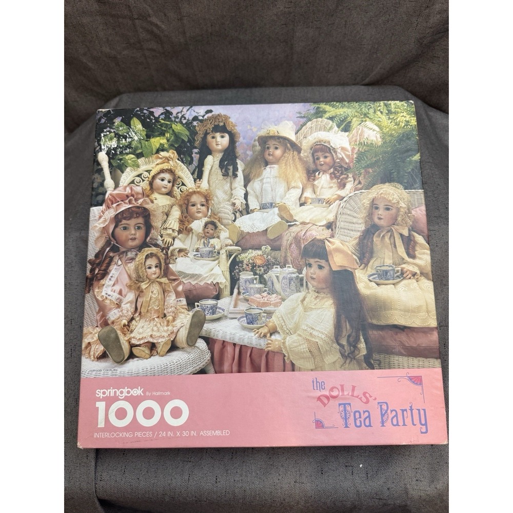 Springbok Vintage The Dolls' Tea Party Authentic 1000 pcs. Jigsaw Puzzle